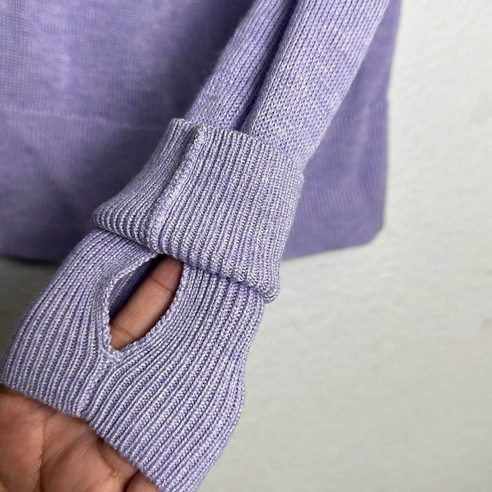 Lululemon Sunset Savasana Pullover Knit Sweater in Lilac Womens READ - Picture 3 of 9